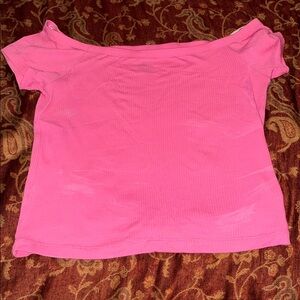 Forever 21 Pink Ribbed Crop Top